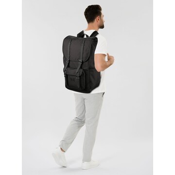 Zaino 'Little America' di Herschel in nero: frontale