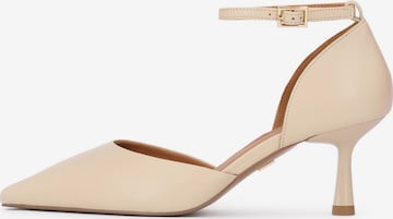 Escarpins Kazar en blanc : devant