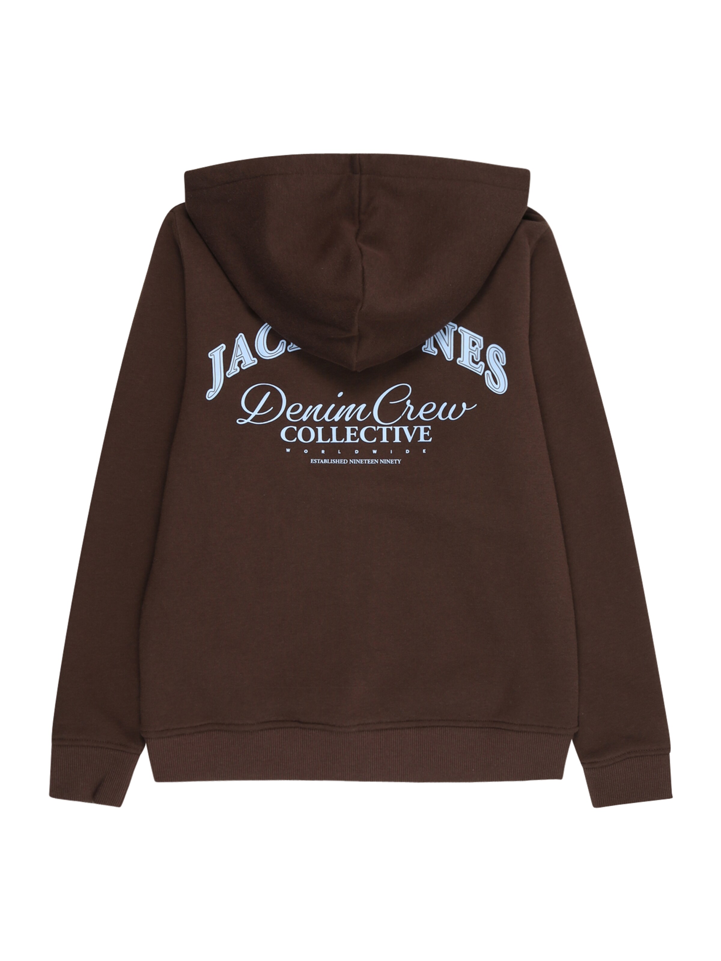 Jack & Jones Junior - Sudadera con cremallera en marrón