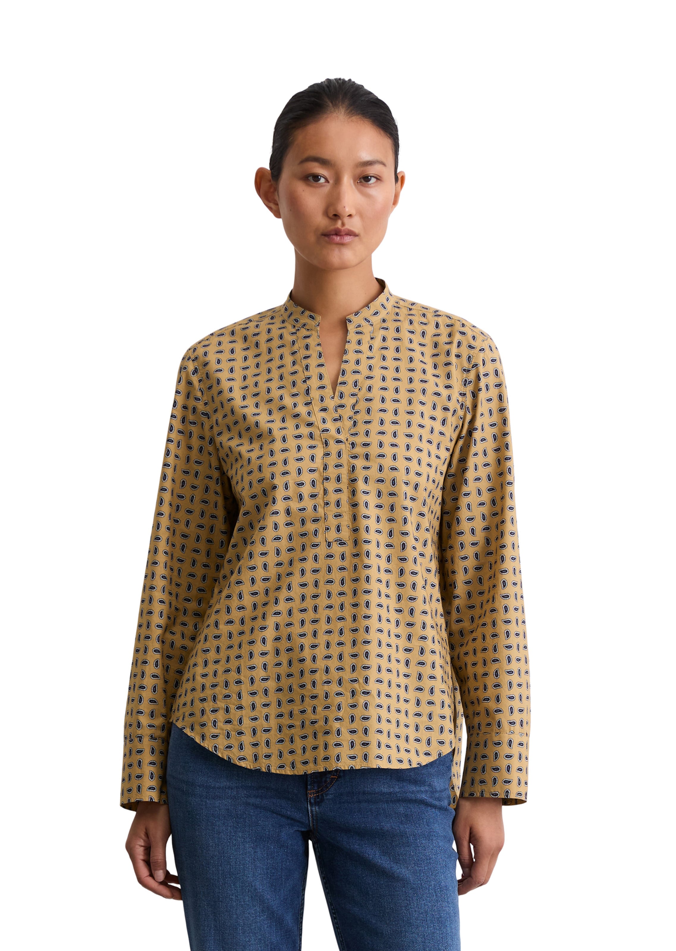 Marc O'Polo Blouse in Beige: voorkant
