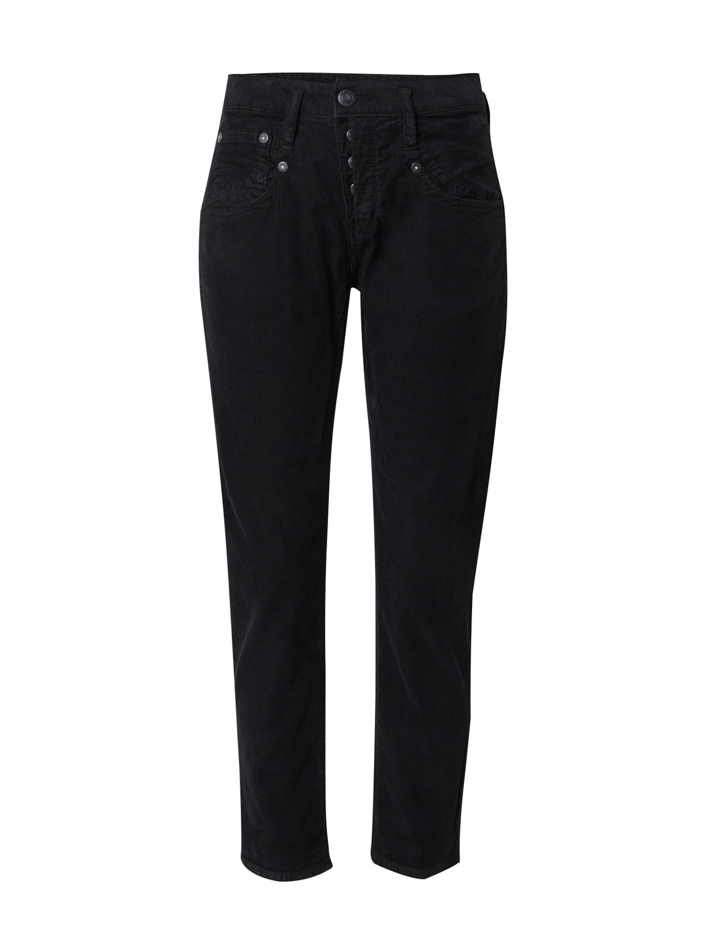 Herrlicher regular Bukser 'Shyra' i sort: forside