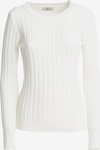 Influencer Pullover 'Fancy' in Weiß: Vorderseite