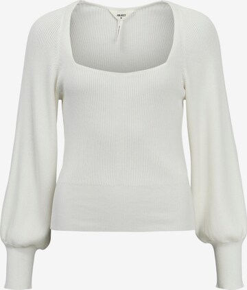 Pullover di OBJECT in bianco: frontale