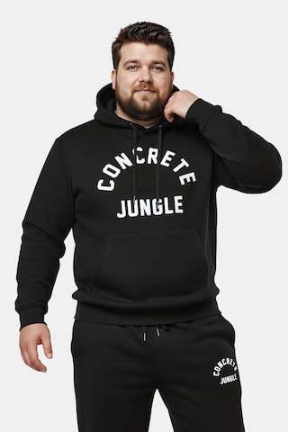 Men Plus Sweatshirt in Black