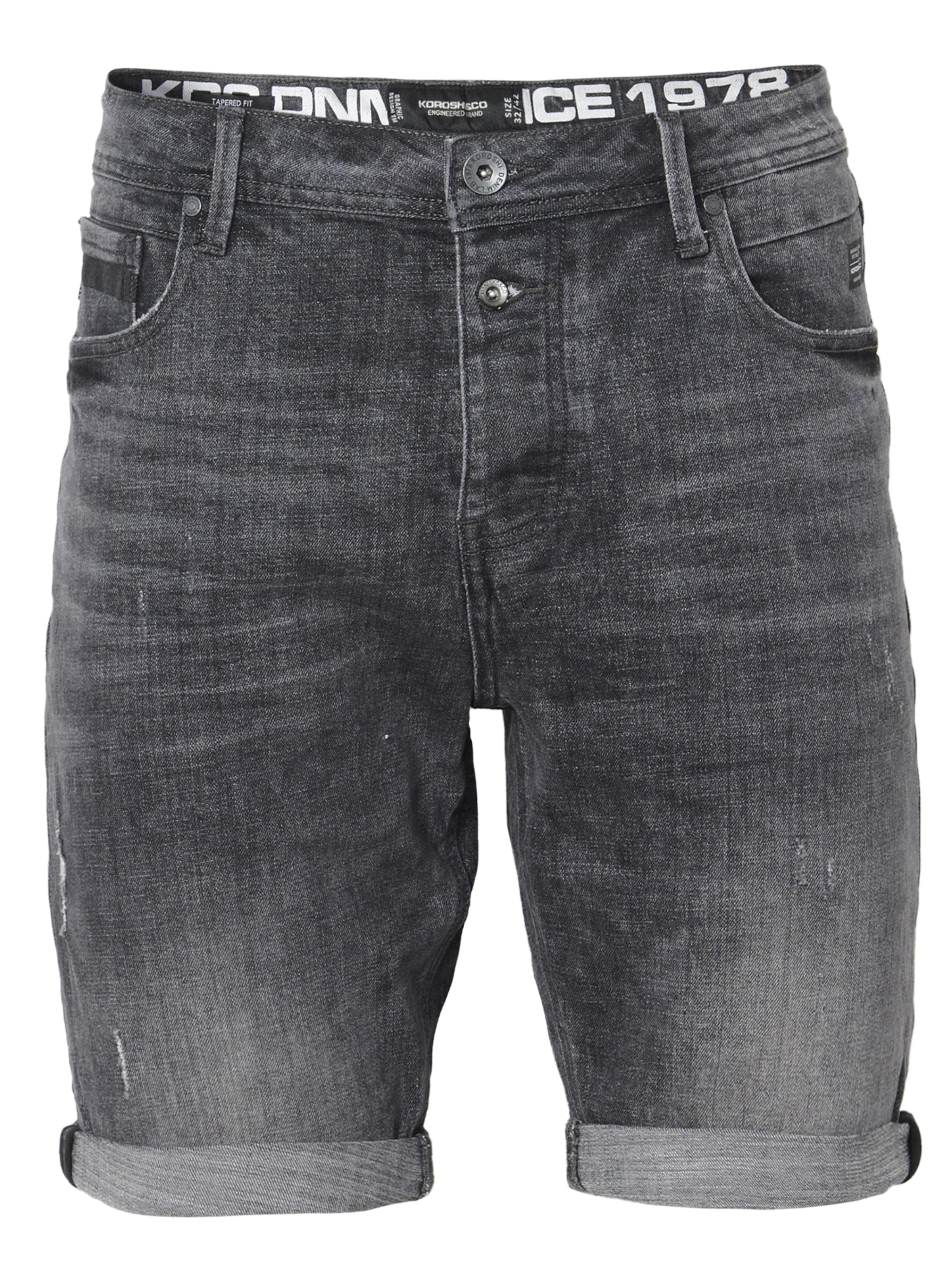 KOROSHI Slimfit Jeans i svart: framsida