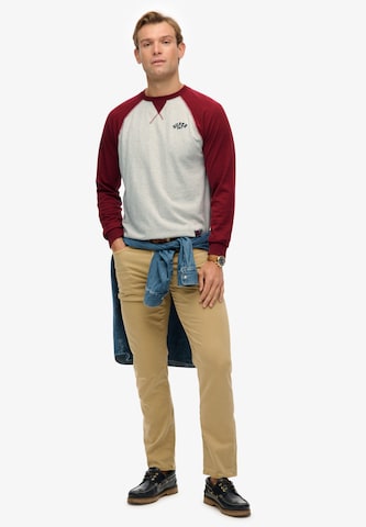 T-Shirt 'Vintage Athletic' Superdry en gris