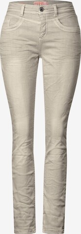 STREET ONE Slimfit Jeans in Beige: predná strana