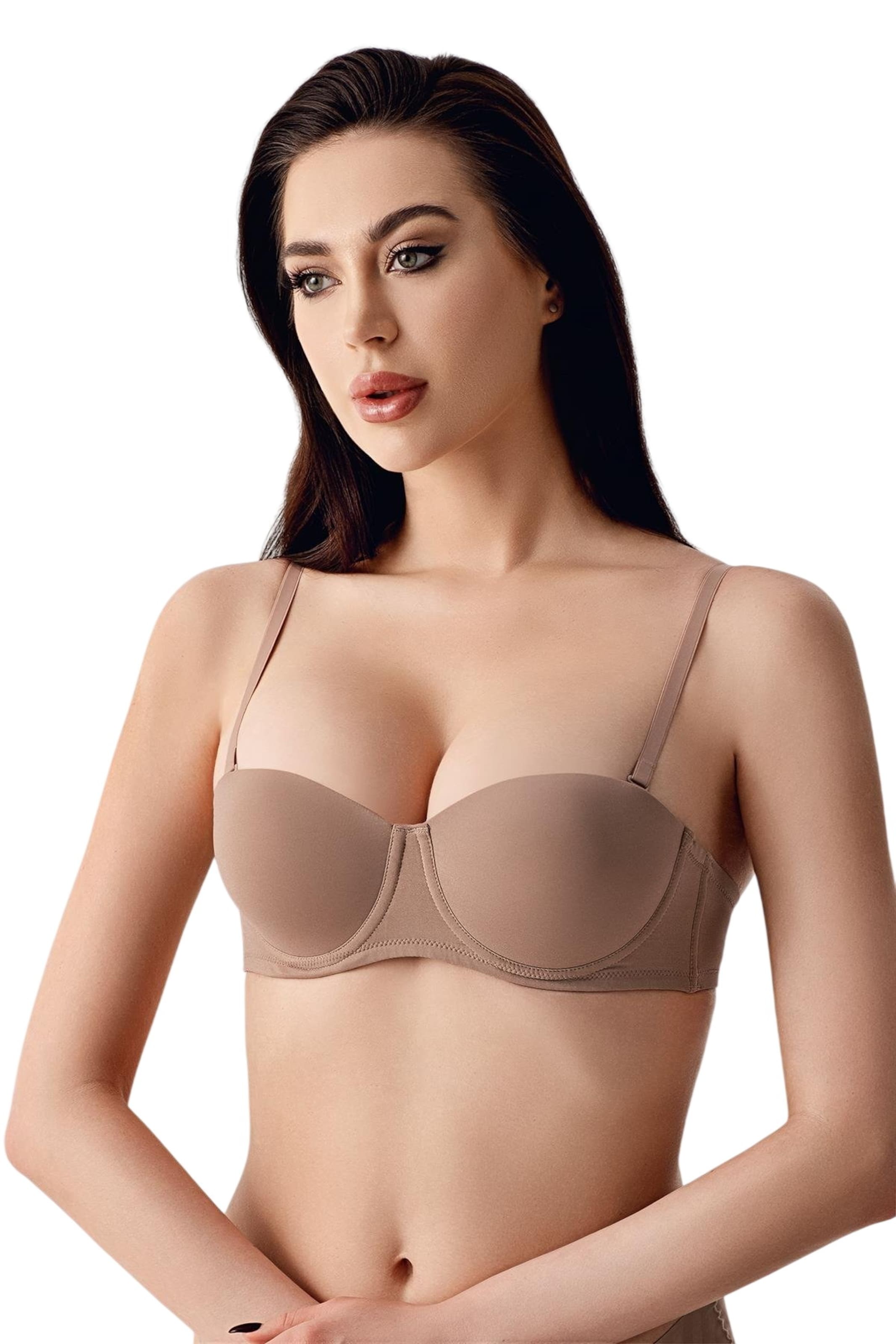 C&City Push-up BH in Beige: voorkant