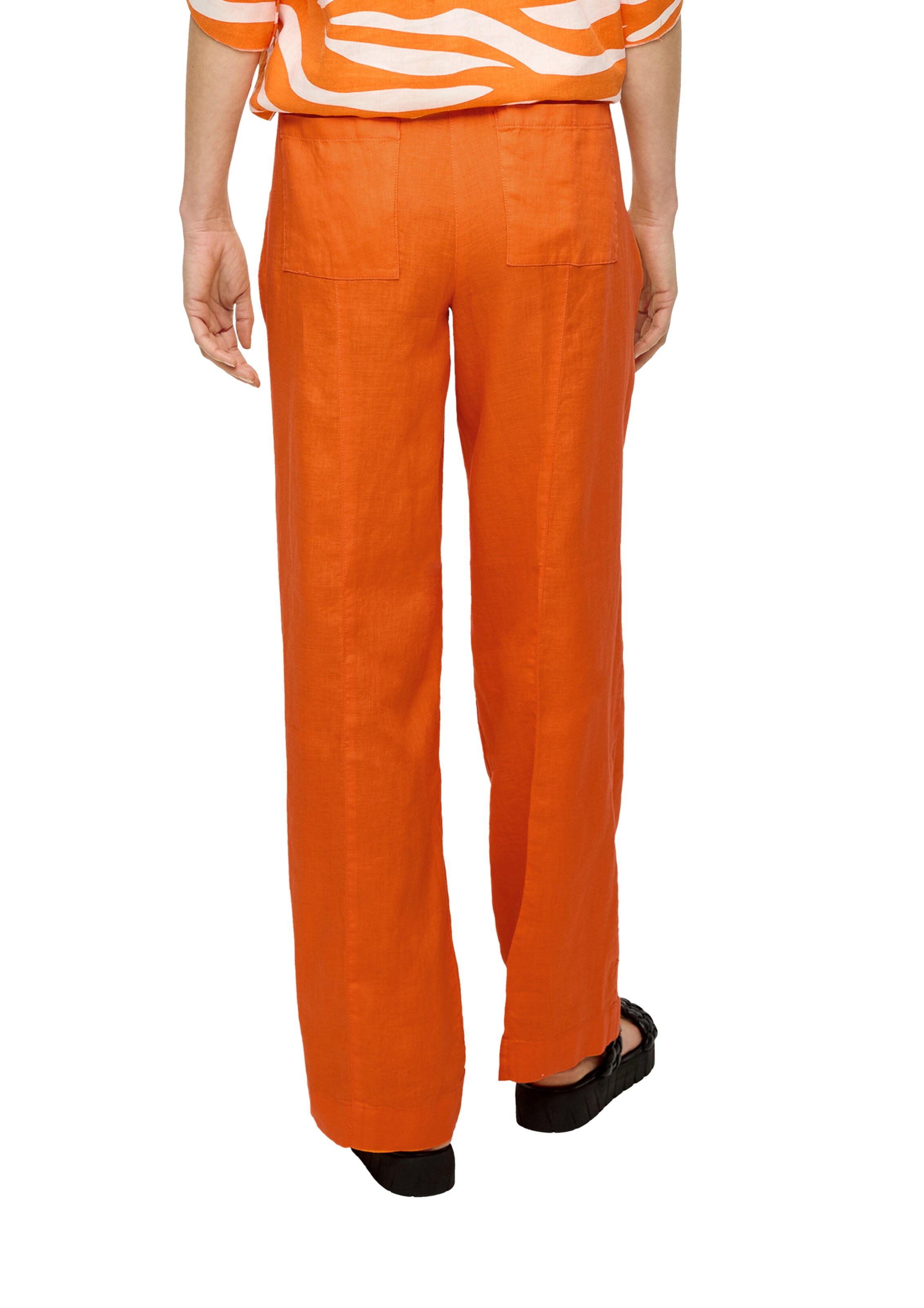 Bootcut Pantaloni di s.Oliver in arancione