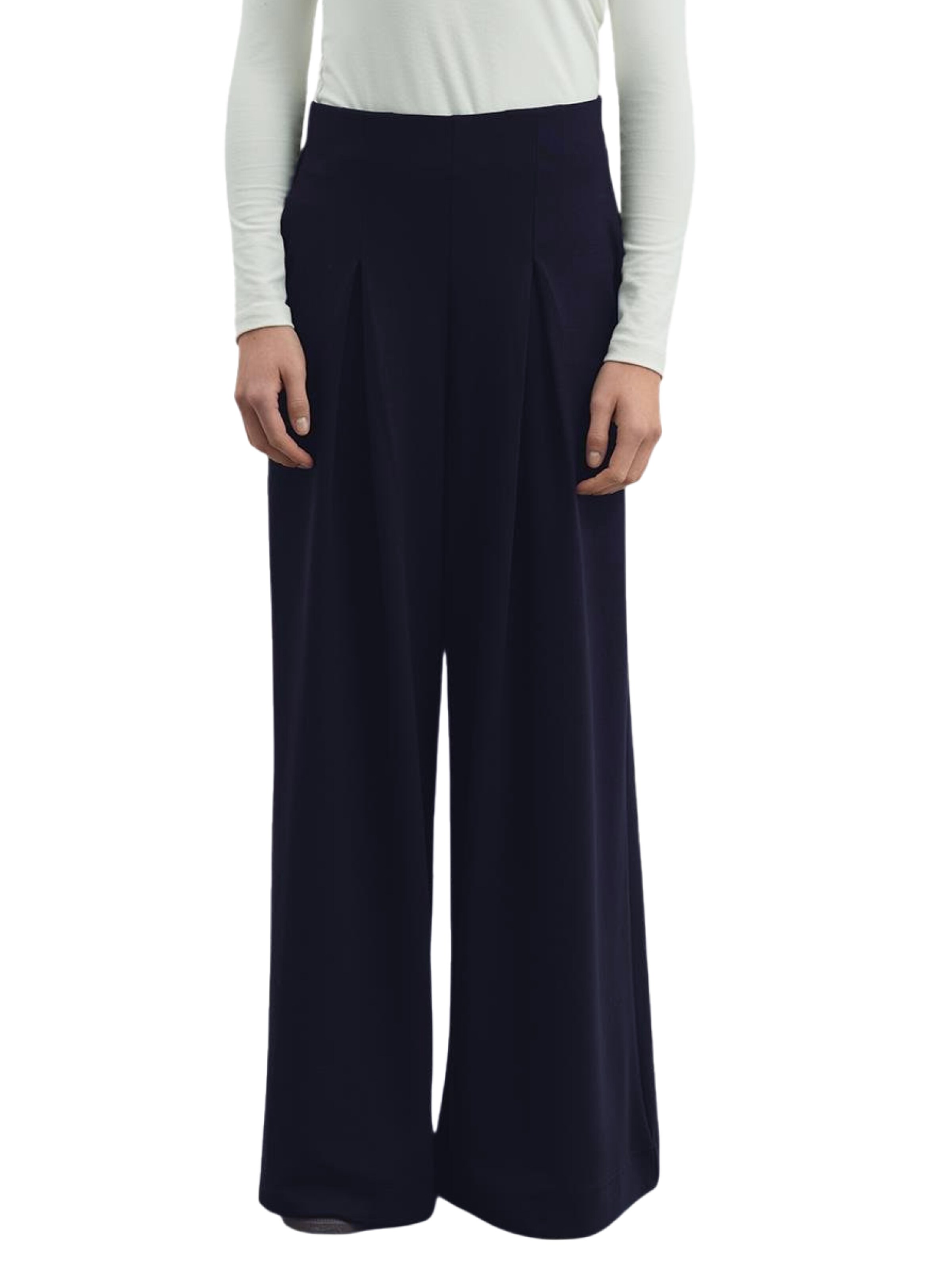 C&City Wide Leg Hose in Grau: Vorderseite