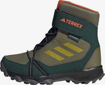 ADIDAS TERREX Boots 'Snow Hook-And-Loop' in Green: front