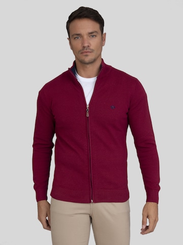 Sir Raymond Tailor Knit Cardigan 'Sydney' in Red: front