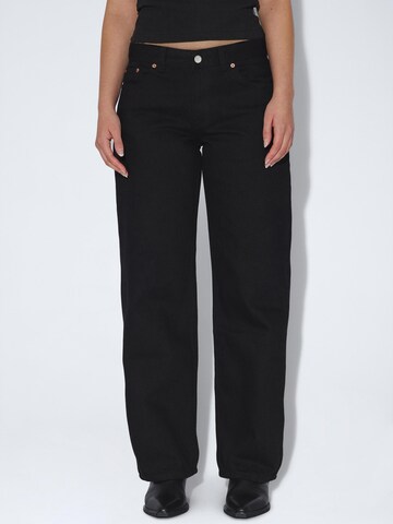 Dr. Denim Regular Jeans 'Nika Mid Straight' in Black