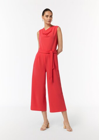 COMMA Jumpsuit in Rood: voorkant