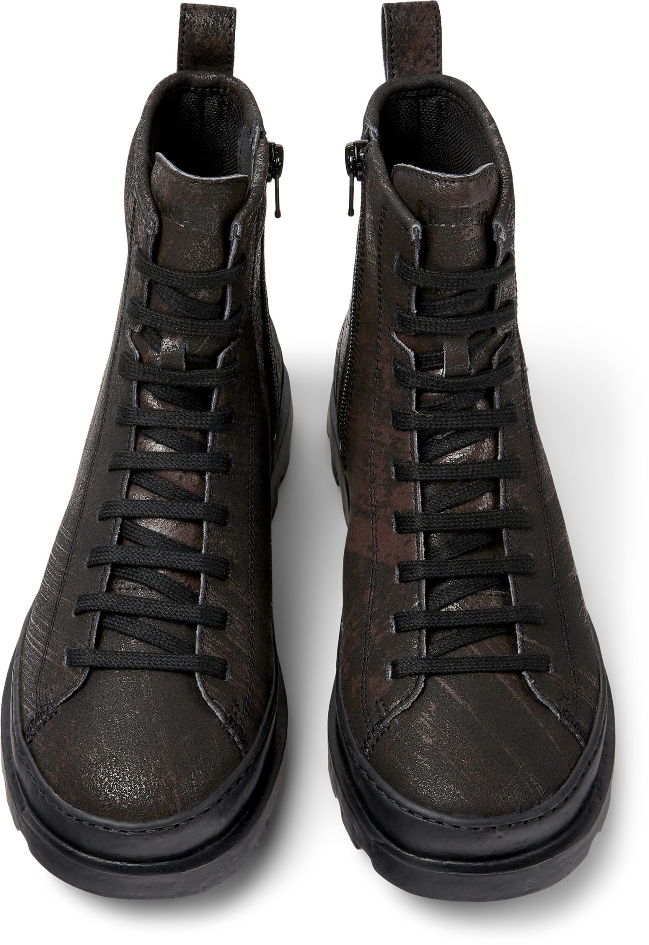 CAMPER Veterlaarsjes 'Brutus' in Zwart