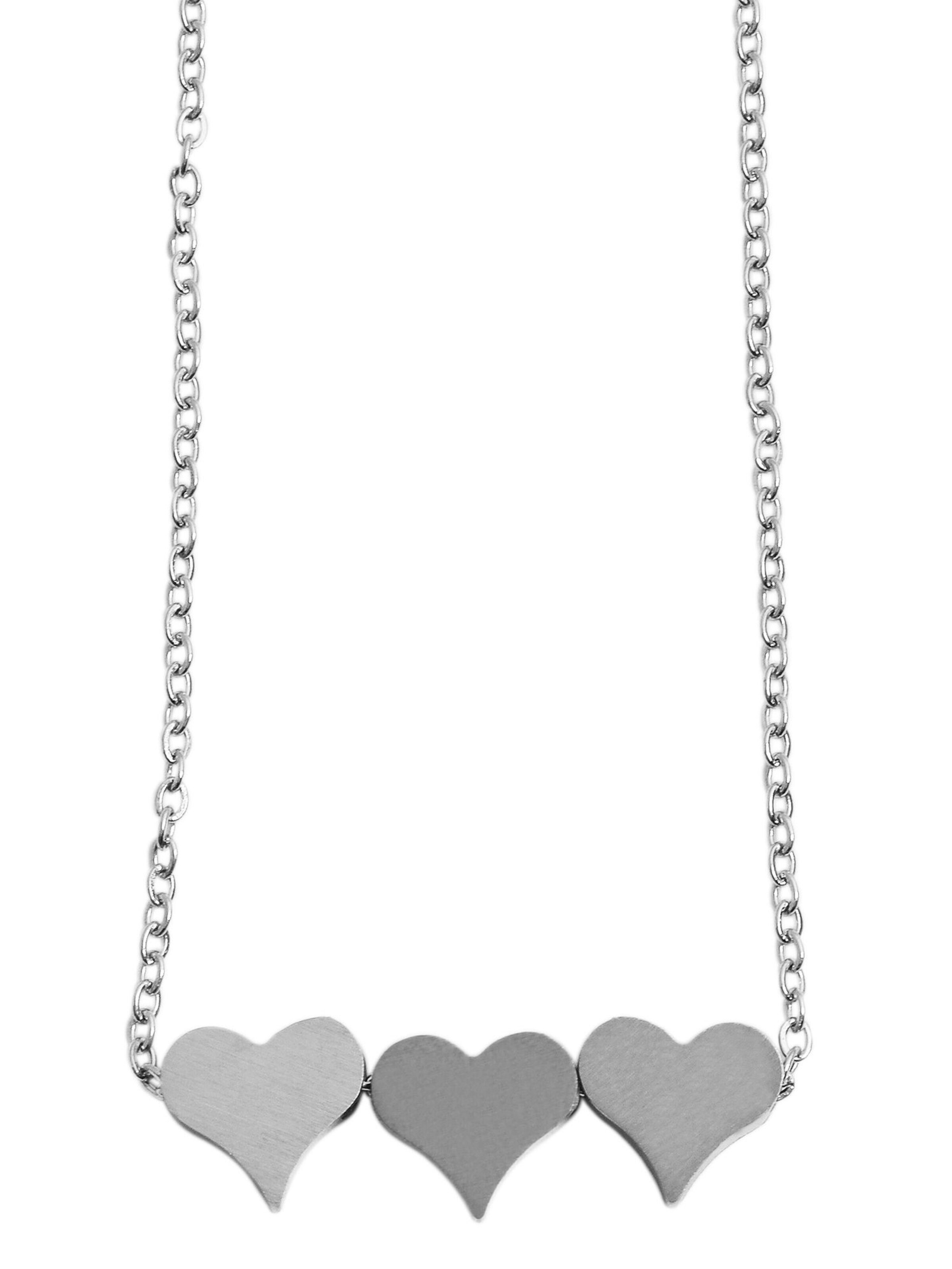 Akzent Schmuckset 'Edelstahl silber'‌‌‌‌‌‌‌‌ in Silber: Vorderseite