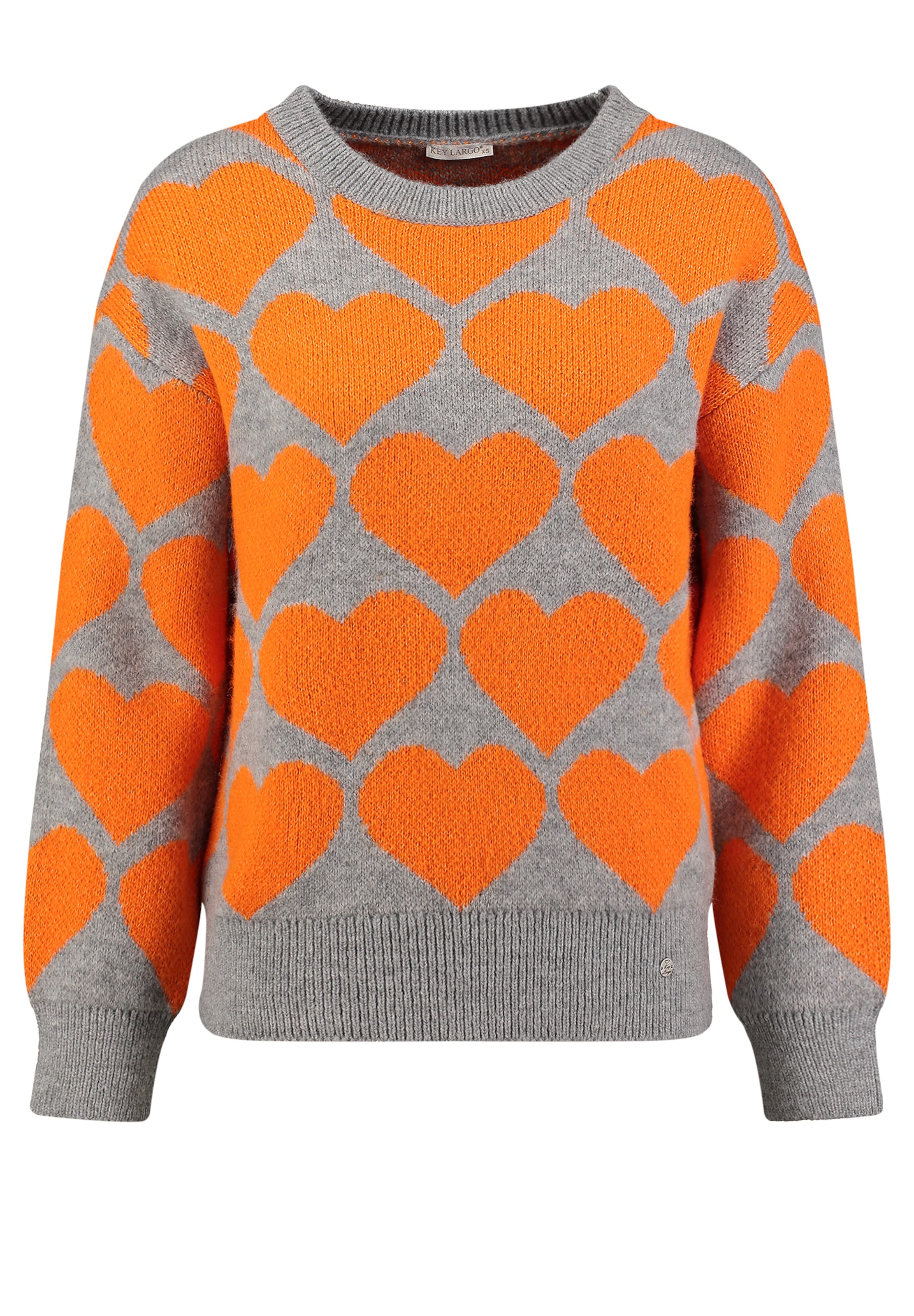 Key Largo Sweter 'Beat' w kolorze pomarańczowy: przód