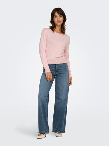 ONLY Sweater 'ONLVENICE LIFE' in Pink