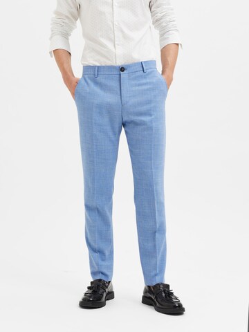 Regular Pantalon à plis 'Oasis' SELECTED HOMME en bleu : devant