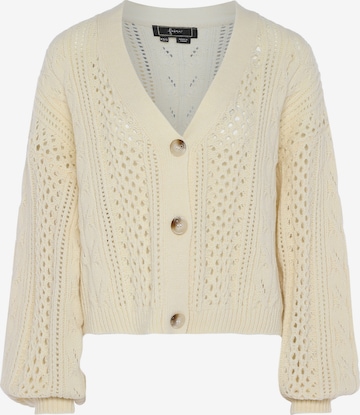 Cardigan faina en beige : devant