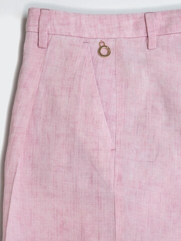 Flared Pantaloni con pieghe 'Marlene 7693' di W. Wegener in rosa