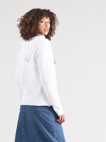 GAP Sweat jacket 'HERITAGE' in White