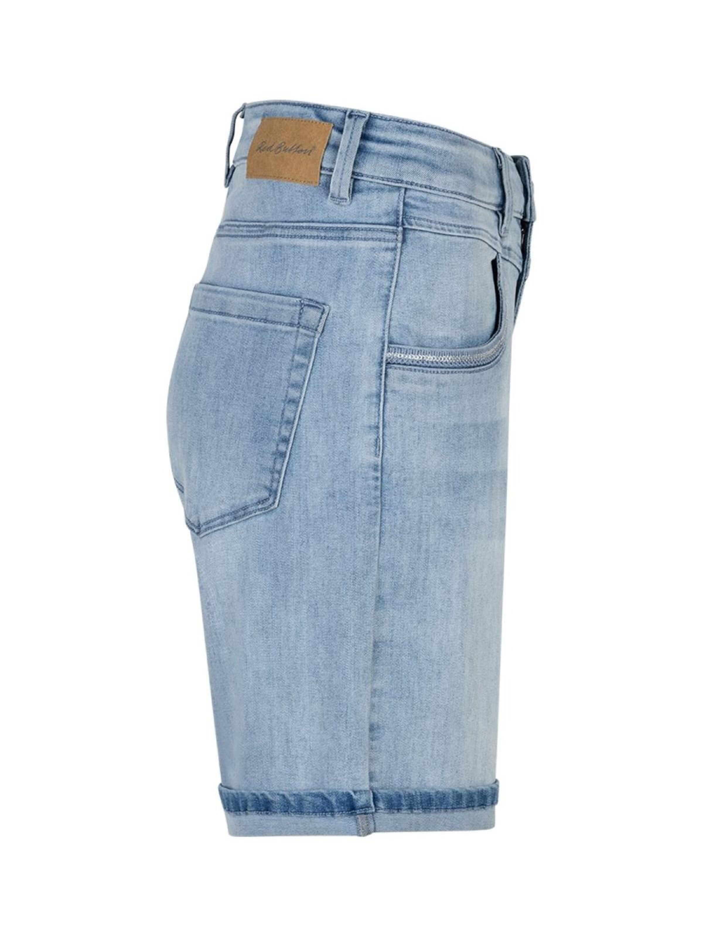 Red Button Regular Broek 'Red Button Sienna short bleac' in Blauw