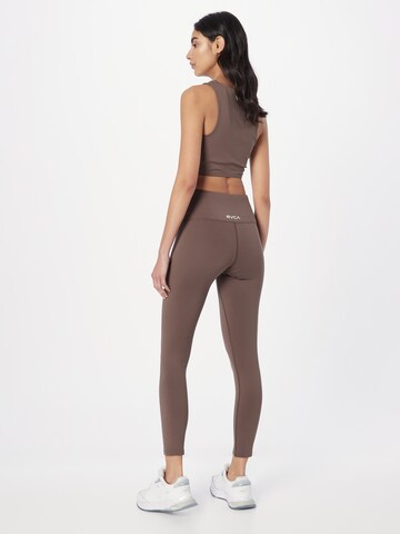 RVCA Skinny Workout Pants in Brown