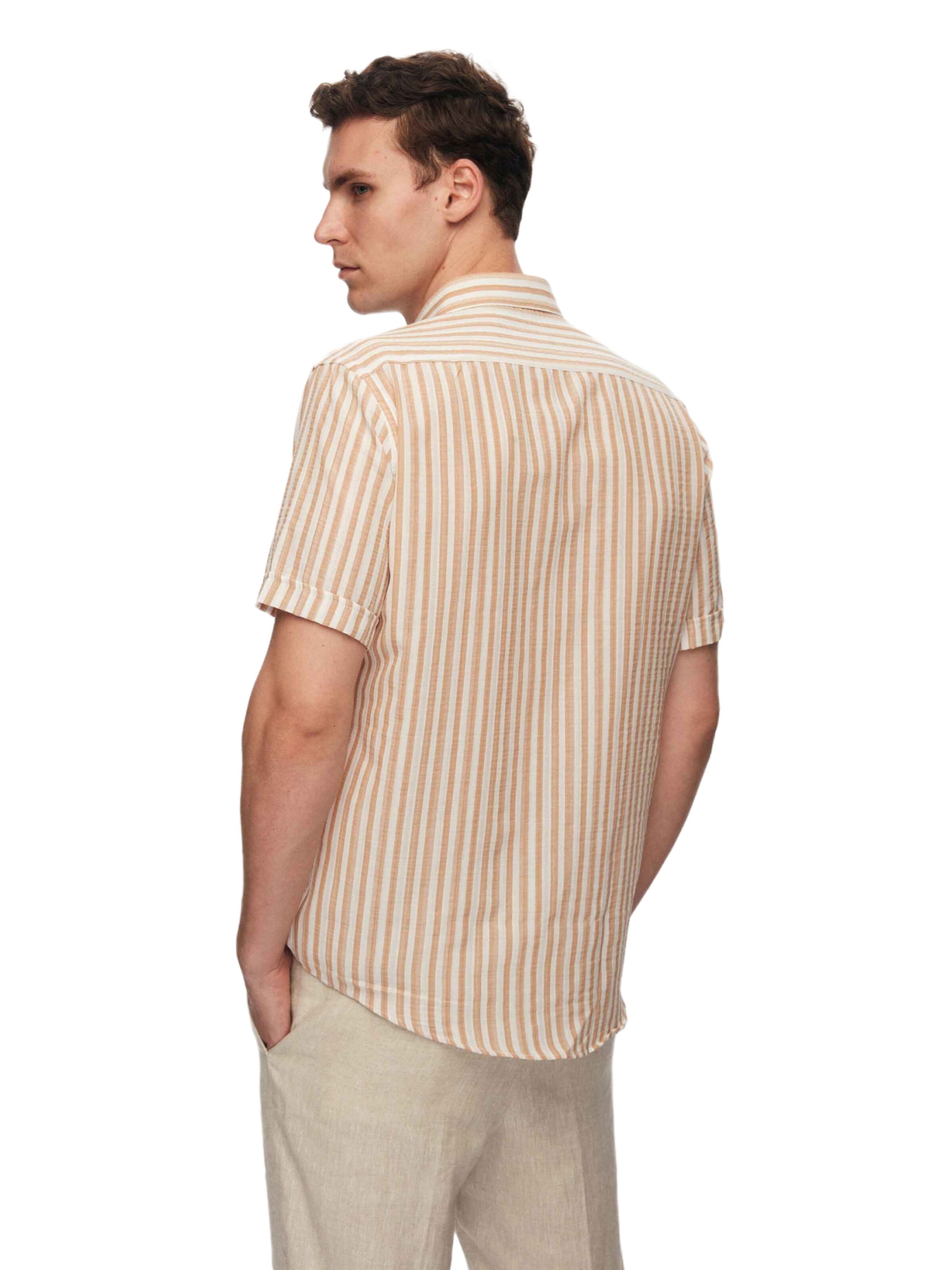 D’S Damat Regular fit Overhemd in Beige