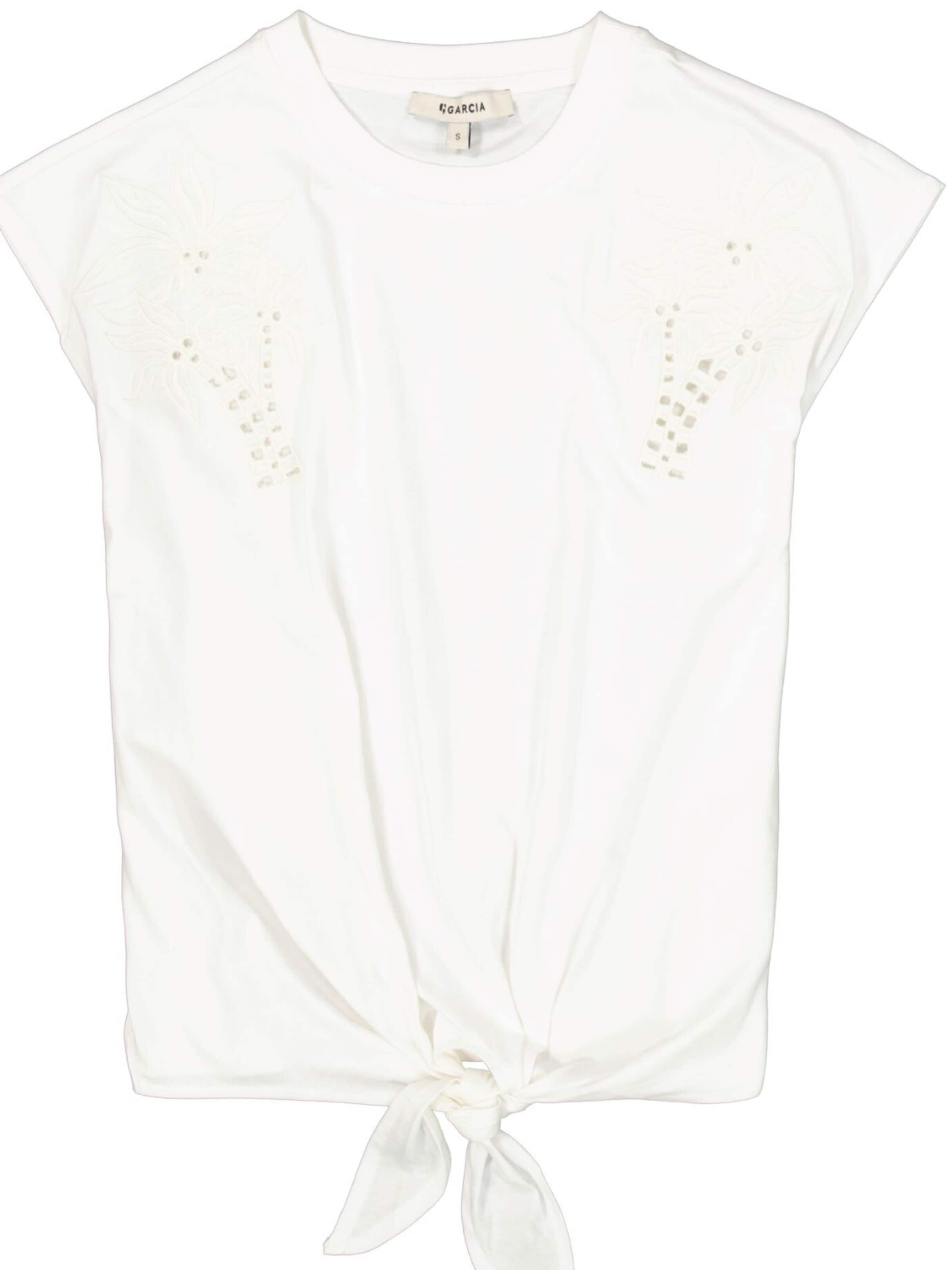 GARCIA Shirt 'Garcia - Dames t-shirt' in XL in de kleur Wit, Productweergave