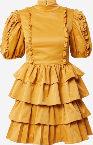 True Decadence Dress in Yellow: front