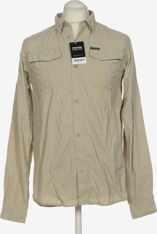 COLUMBIA Button Up Shirt in XL in Beige: front