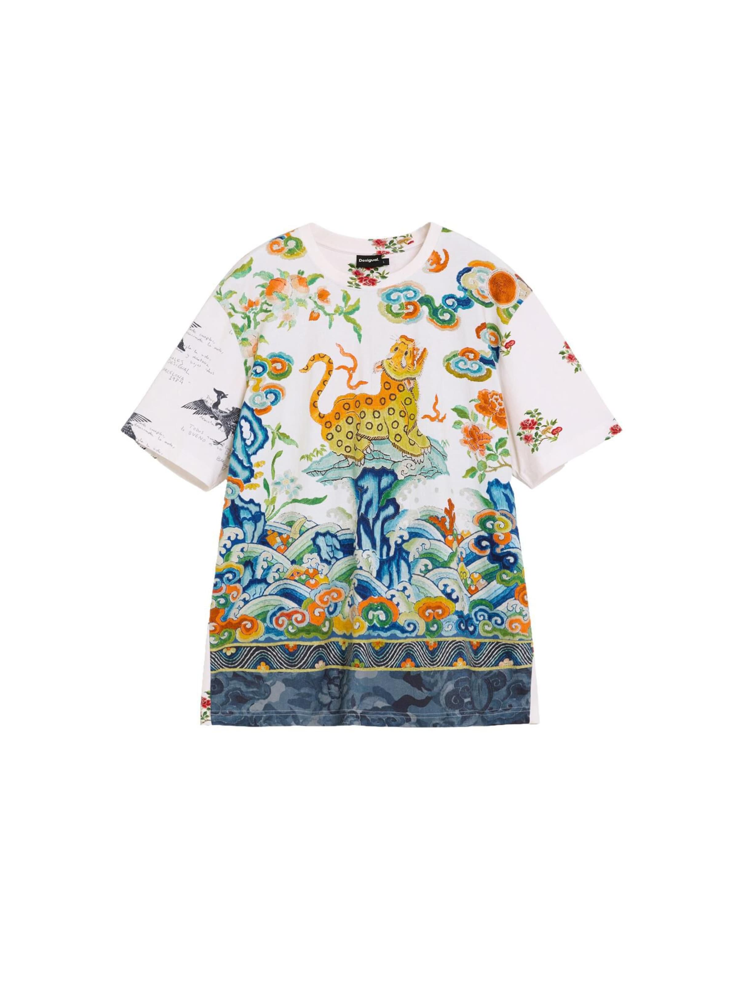 balts Desigual T-Krekls: no priekšpuses