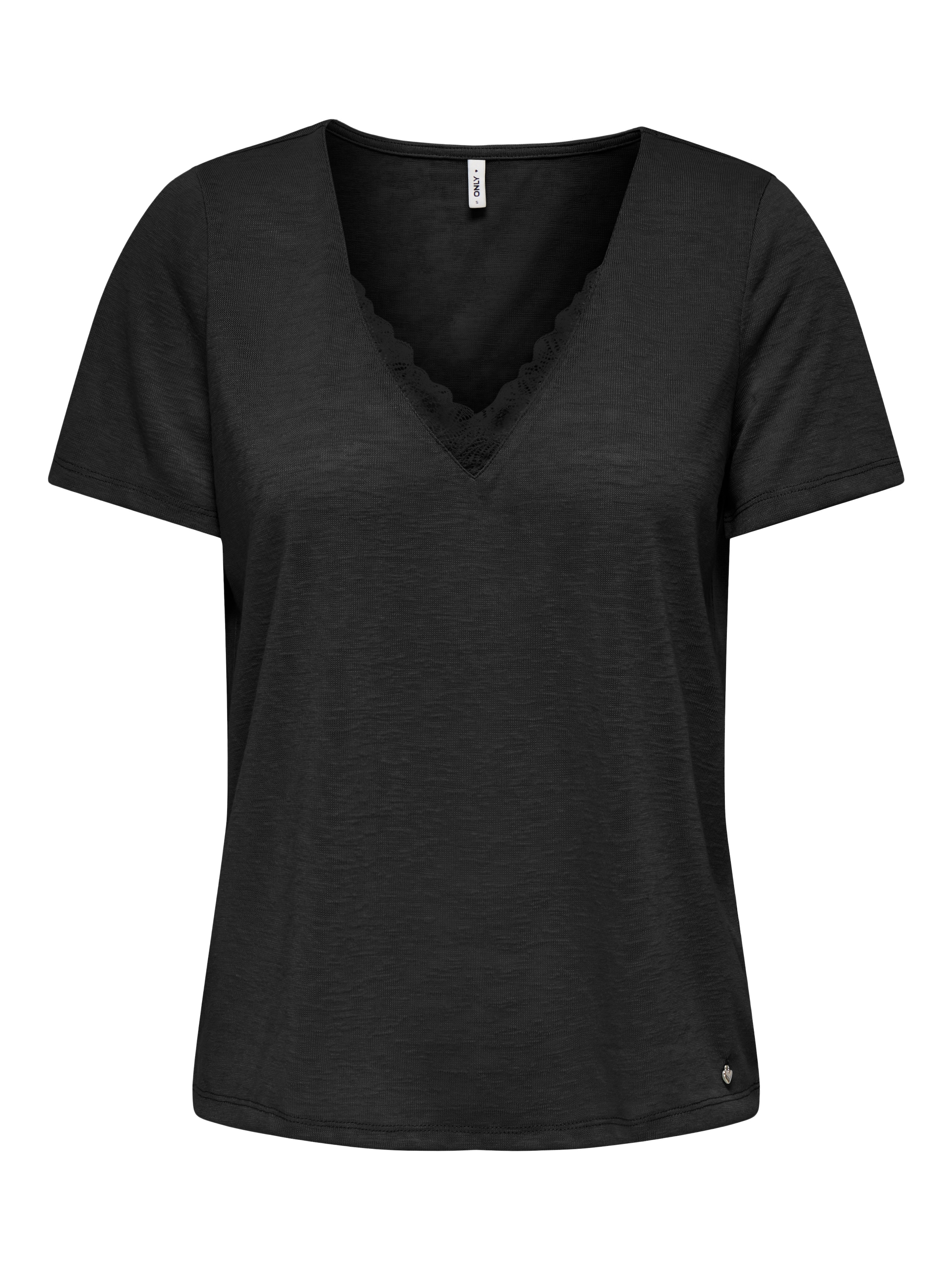 ONLY - Camiseta 'ONLZola' en negro: frente