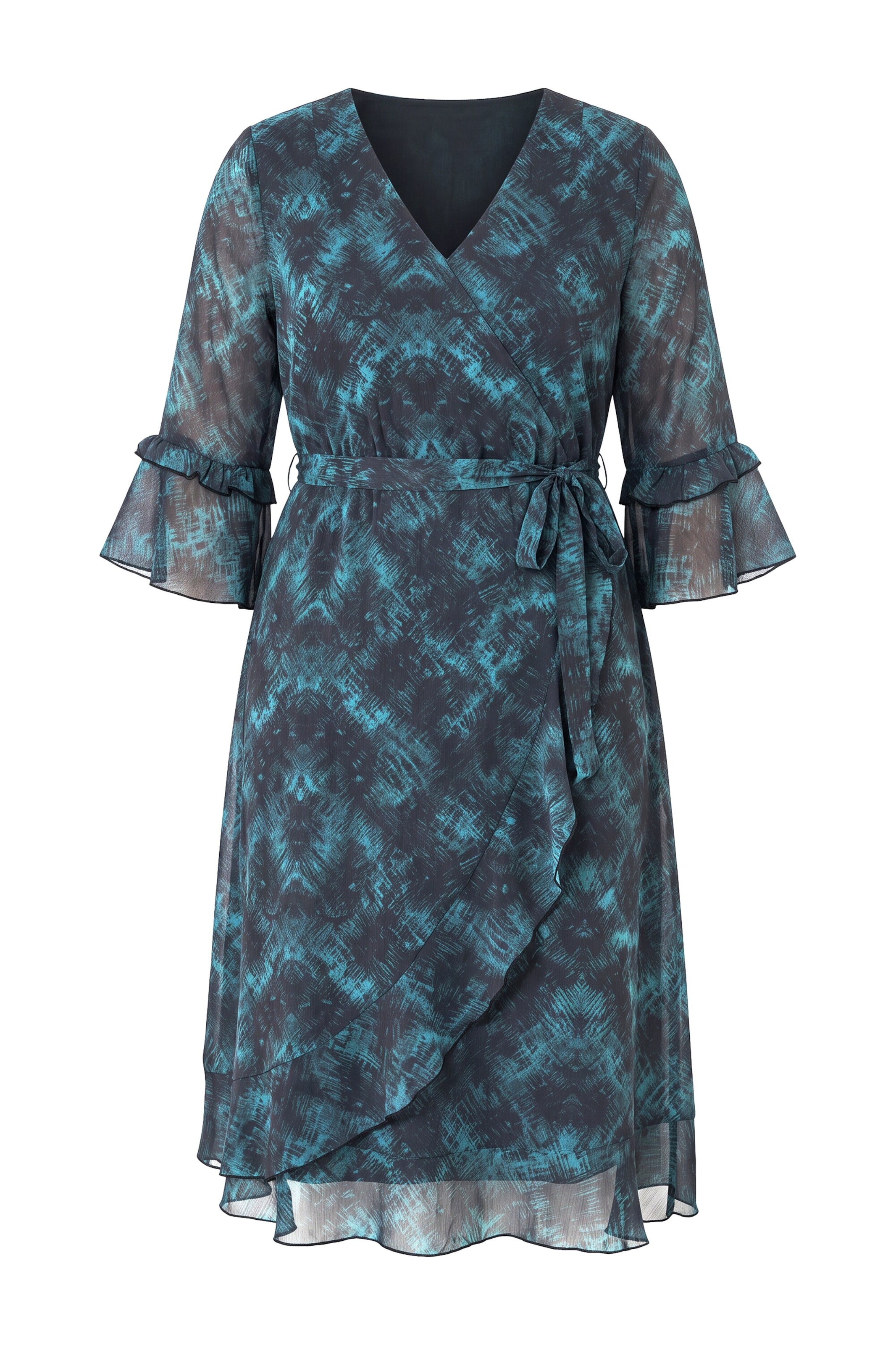 MIAMODA Dress in Blue: front