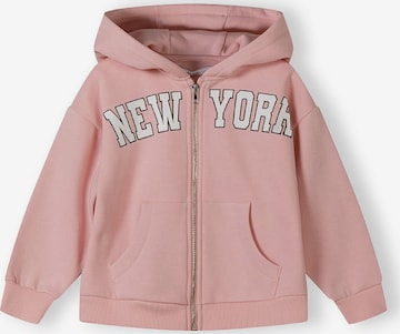 MINOTI Sweat jacket in Pink: front