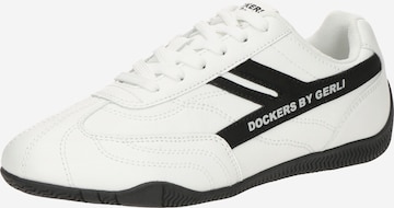 Sneaker low de la Dockers by Gerli pe alb: față