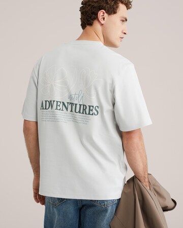 WE Fashion Тениска в сиво: отпред