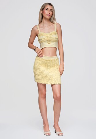 Jupe 'OW-GL-E0016' Ombre en jaune