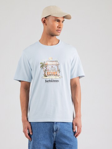 JACK & JONES Bluser & t-shirts 'JORSkull Coast' i blå: forside