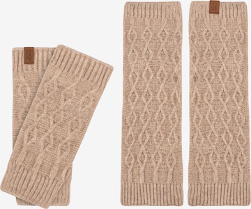 Vivisence Kurzfingerhandschuhe '7300 Set' in Beige: Vorderseite