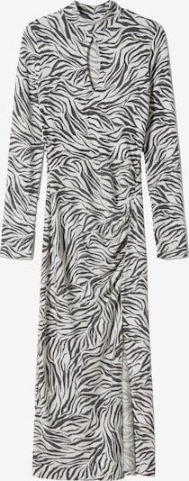 Bershka Stickad klänning i svart / vit, Produktvy
