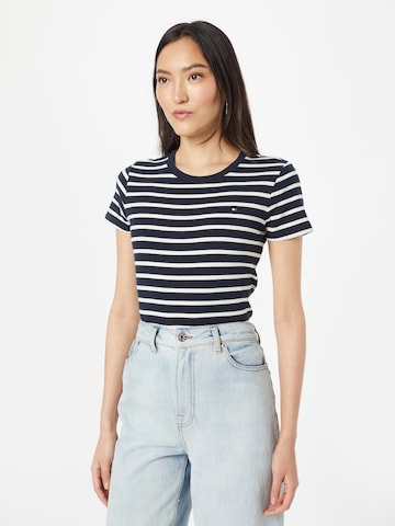 TOMMY HILFIGER T-shirt i blå: framsida