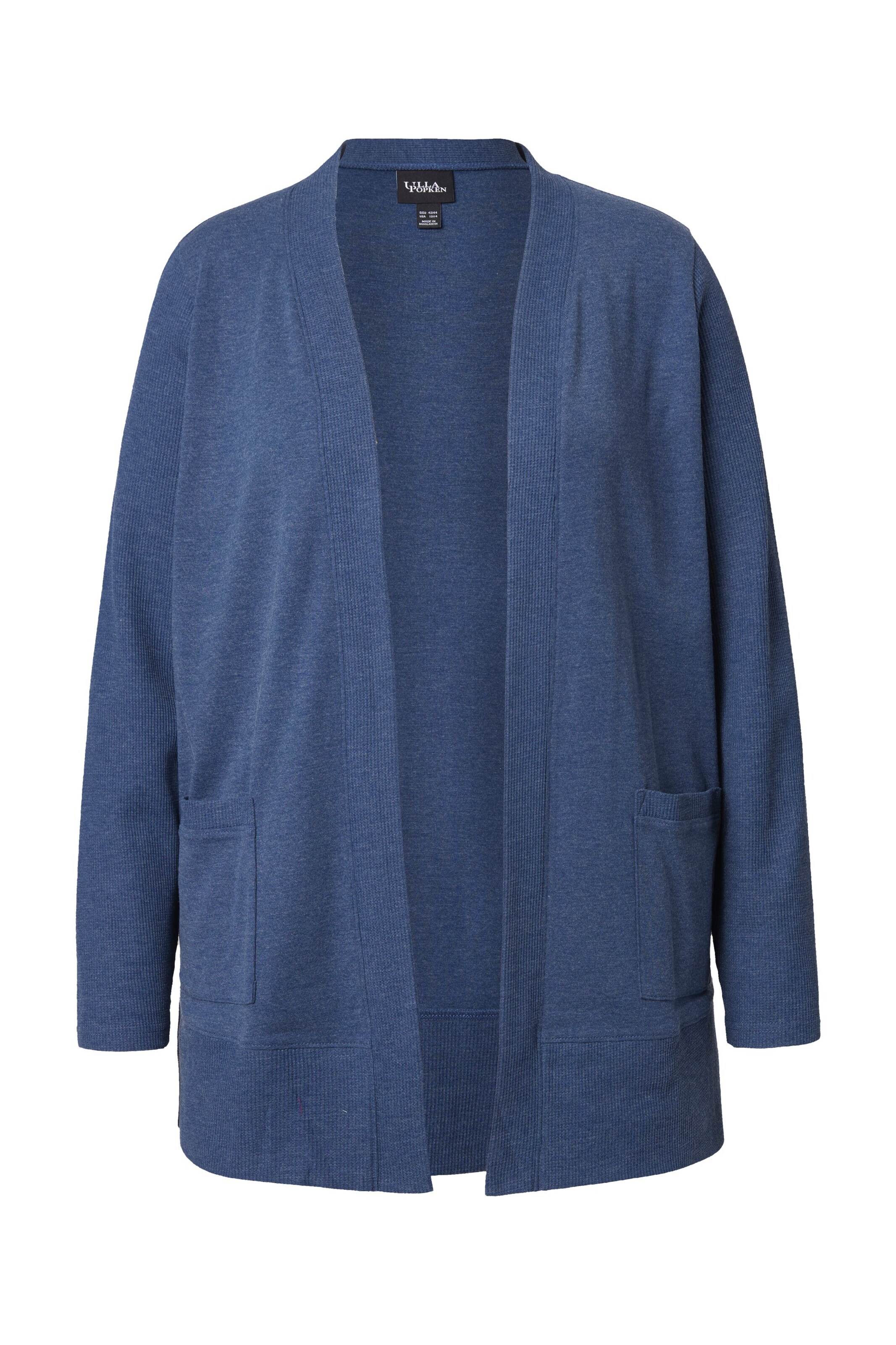 Ulla Popken Sweatjacke in Blau: Vorderseite