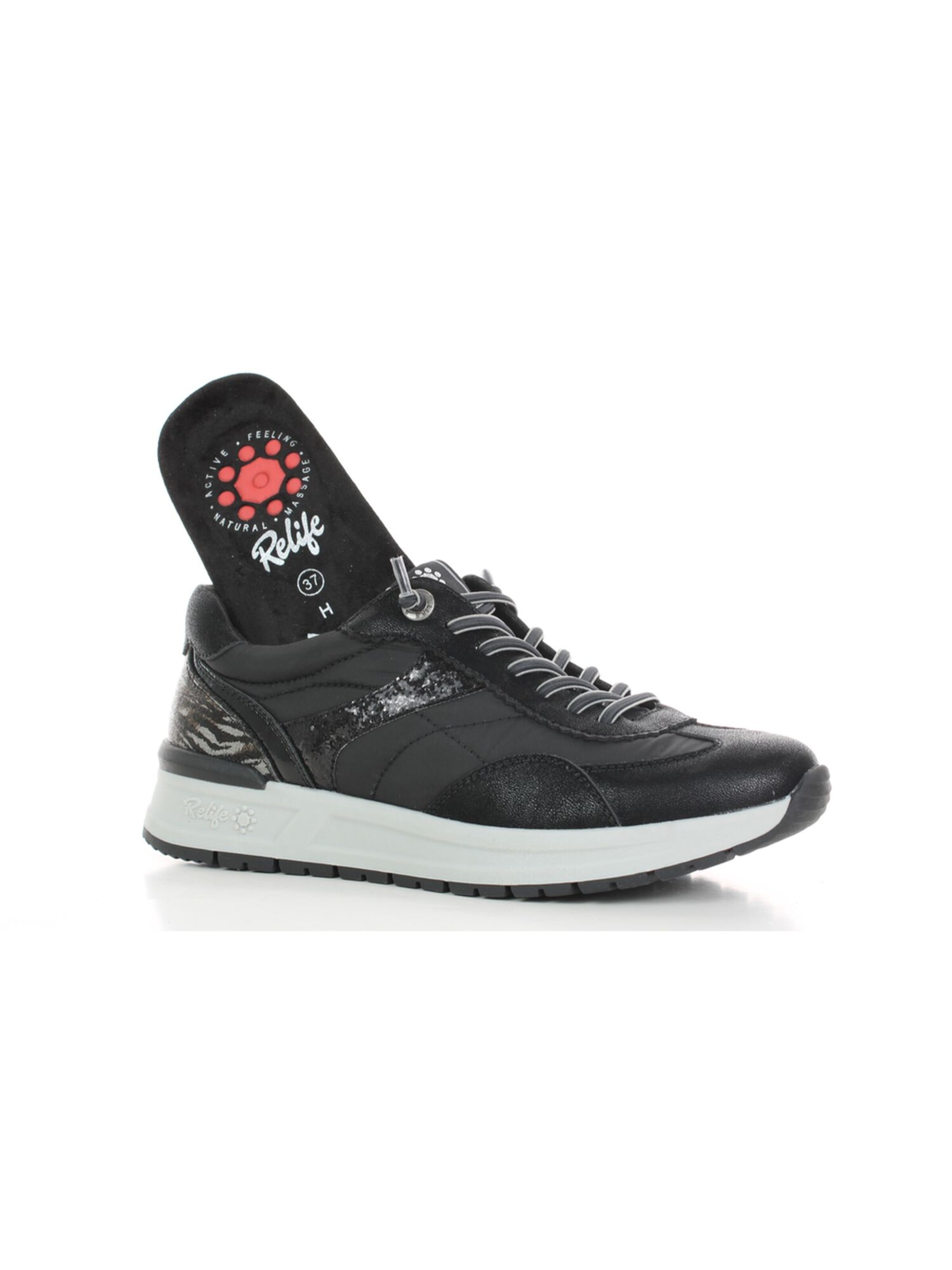 Relife Platform trainers in Black