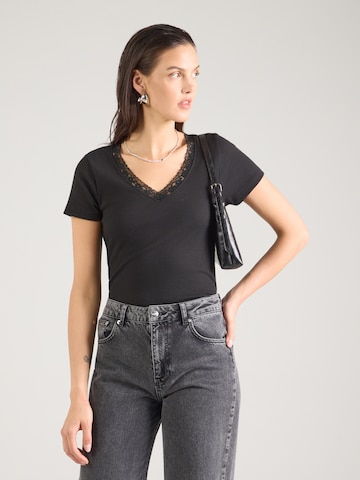 Maglietta di Eight2Nine in nero: frontale