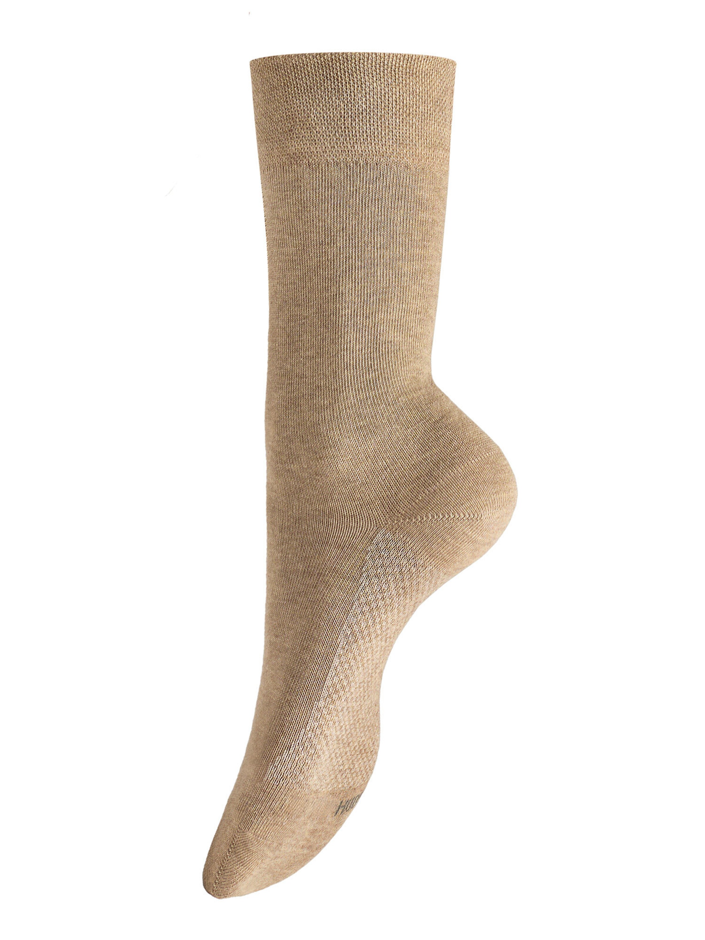 Hudson Socks 'Dry Cotton' in Beige: front