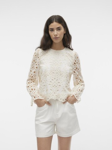 VERO MODA Bluse i beige: forside