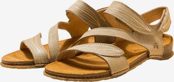 EL NATURALISTA Strap Sandals in Beige