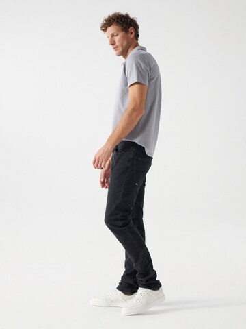 Coupe slim Jean Salsa Jeans en noir